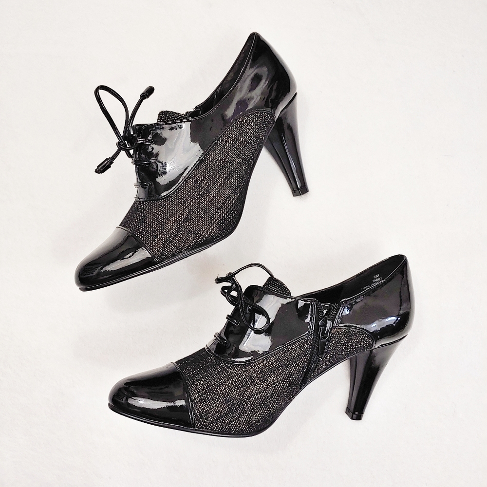 Impo Black Gold Threaded Ankle Boot